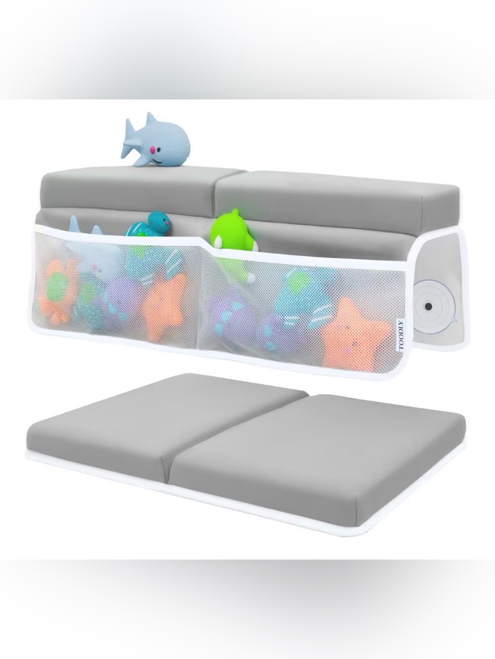 Gray Mesh bathtub Toy Organizer